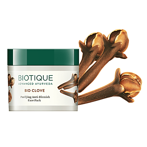 Buy BIOTIQUE Bio Clove Purifying AntiBlemish Face Pack For Oily