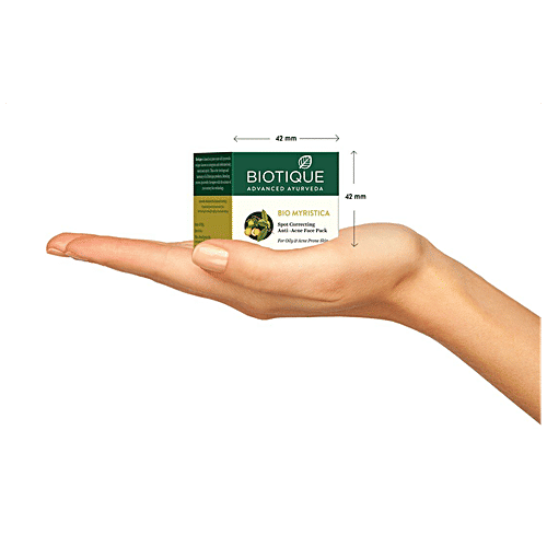 Buy Biotique Bio Myristica Spot Correcting Anti Acne Face Pack For Oily