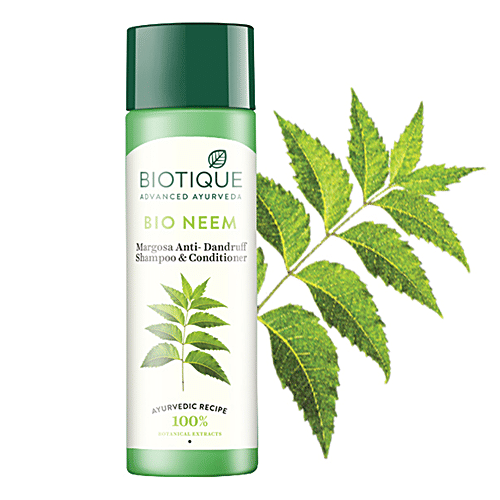 BIOTIQUE Anti Dandruff Shampoo & Conditioner - Fresh Neem, 120 ml