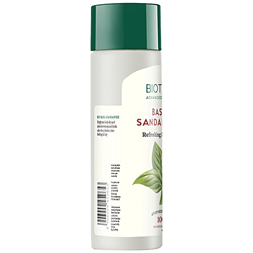 BIOTIQUE Refreshing Body Powder - Basil & Sandalwood, 150 g Bottle 100% Botanical Extract