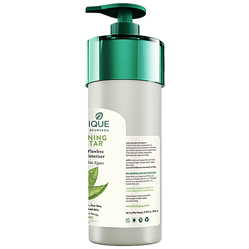 BIOTIQUE Visibly Flawless Skin Moisturizer - For All Skin Types, Morning Nectar, 800 ml  