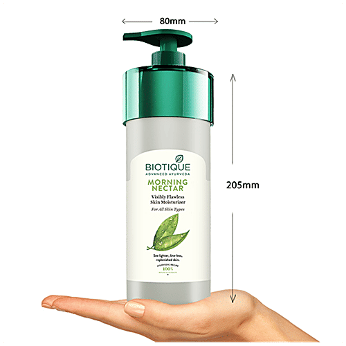BIOTIQUE Visibly Flawless Skin Moisturizer - For All Skin Types, Morning Nectar, 800 ml  