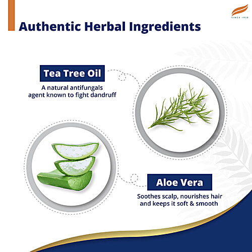 Himalaya Anti-Dandruff Shampoo - With Tea Tree Oil, Aloe Vera, For All Hair Types, 340 ml  