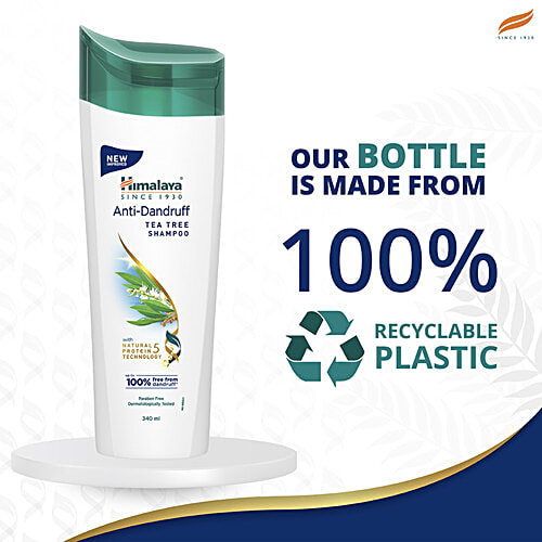 Himalaya Anti-Dandruff Shampoo - With Tea Tree Oil, Aloe Vera, For All Hair Types, 340 ml  