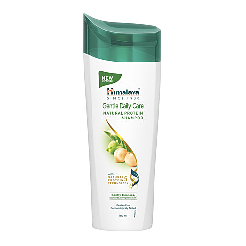 Himalaya Gentle Daily Care Natural Protein Shampoo For Women & Men With Chickpea, Licorice & Amla, 180 ml  Protects From Daily Wear & Tear, Gently Cleanses & Strengthens