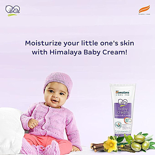 Himalaya Baby Cream - Extra Soft & Gentle, Paraben Free, 50 ml Tube Free from Parabens & Mineral Oil