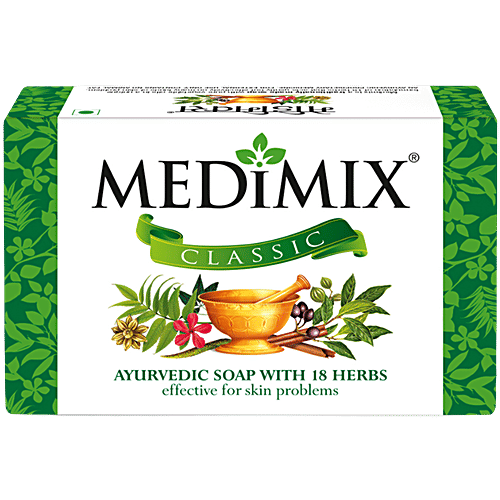 Medimix Ayurvedic 18 Herbs Ayurvedic Soap, 125 g Carton 