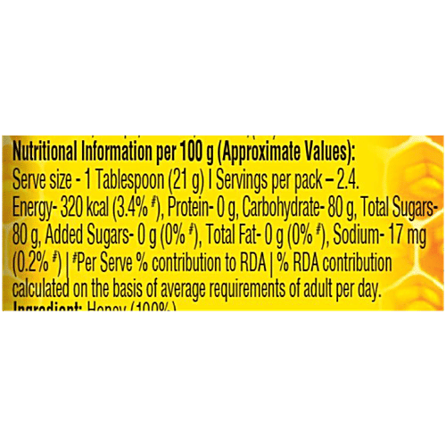 Dabur Pure Honey - Worlds No.1 Honey Brand With No Sugar Adulteration, 50 g Bottle Purity Guaranteed, No Sugar Adulteration