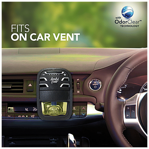 Ambipur Car Air Freshener - Eliminates Odour, Aqua Fragrance, 7.5 ml  Eliminates Odour, Aqua Fragrance
