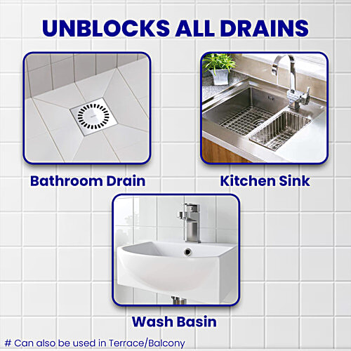 Kiwi Dranex Drain Cleaner, 50 g  Cleans Blocked Drainpipes