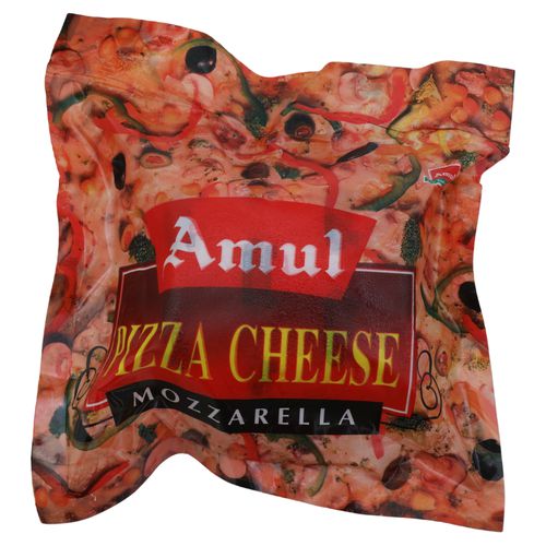 Amul Mozzarella Pizza Cheese Block, 200 g Pouch Zero Added Sugar