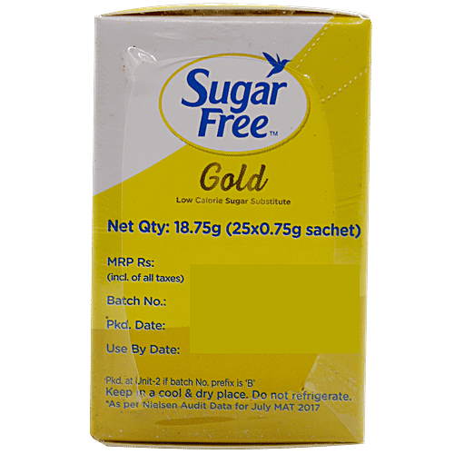 Buy Sugar Free Gold Low Calorie Sugar Substitute Sachets 25 Pcs Carton