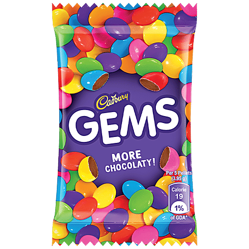 Buy Cadbury Gems Sugar Coated Chocolate 89 Gm Pouch Online At Best Price of Rs 5 bigbasket
