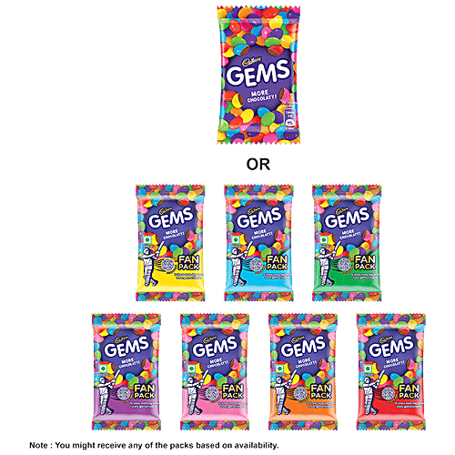 Buy Cadbury Gems Sugar Coated Chocolate 89 Gm Pouch Online At Best