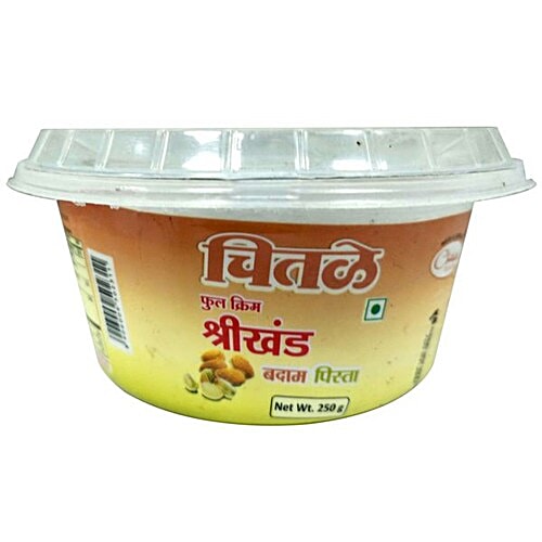 Buy Chitale Dairy Full Cream Shrikhand Keshar 250 Gm Cup Online at the