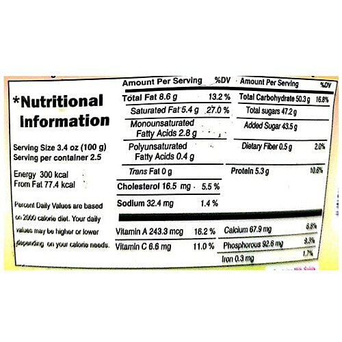 Buy Chitale Dairy Full Cream Shrikhand Keshar 250 Gm Cup Online at the