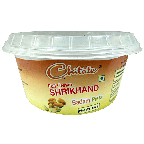 Buy Chitale Dairy Full Cream Shrikhand Keshar 250 Gm Cup Online at the