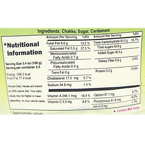 Buy Chitale Dairy Full Cream Shrikhand Elaichi 250 Gm Cup Online at the