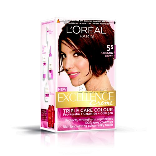 Buy Loreal Paris Excellence Creme Hair Colour Pro Keratin Mahogany Brown  416 100 Gm Bottle Online at the Best Price of Rs 600 - bigbasket