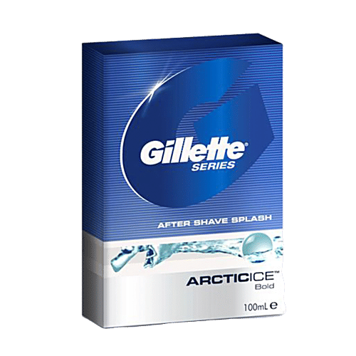Gillette After Shave Splash - Arctic Ice, 100 ml Carton 