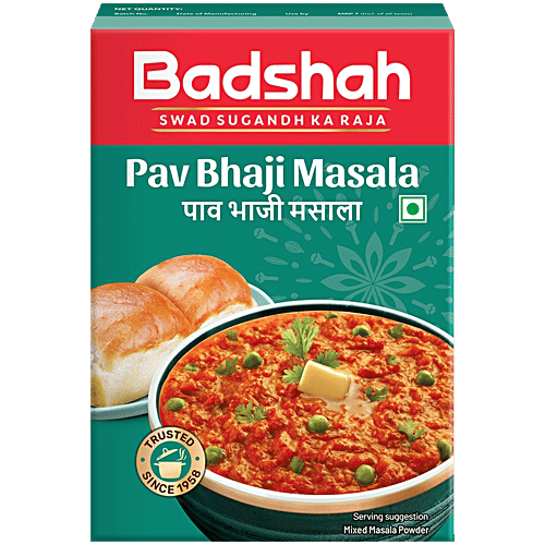 Badshah Pav Bhaji Masala, 100 g Carton Perfectly Blended Spices For Rich Taste & Aroma