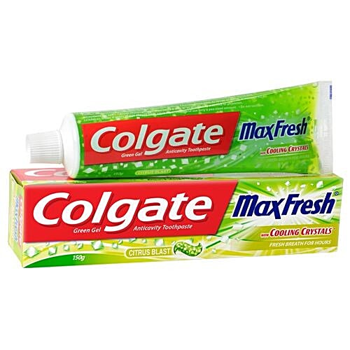 Buy Colgate Toothpaste Maxfresh Green Citrus Blast Gel 150 Gm Online At