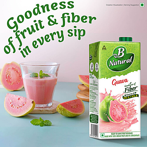 B Natural Juice - Guava Gush, 1 L Carton 