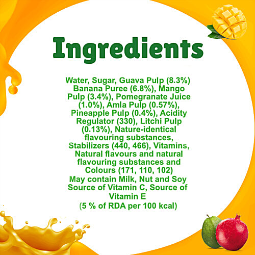 B Natural Juice - Mixed Fruit Merry, 1 L Carton 