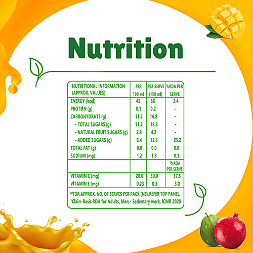B Natural Juice - Mixed Fruit Merry, 1 L Carton 
