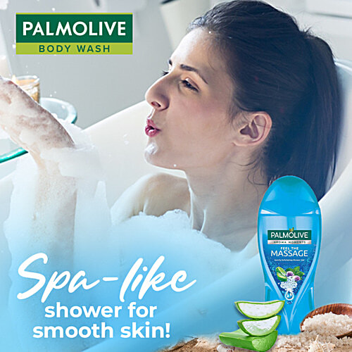 Palmolive Aloevera & Thermal Minerals Feel The Massage Exfoliating Shower Gel, 250 ml