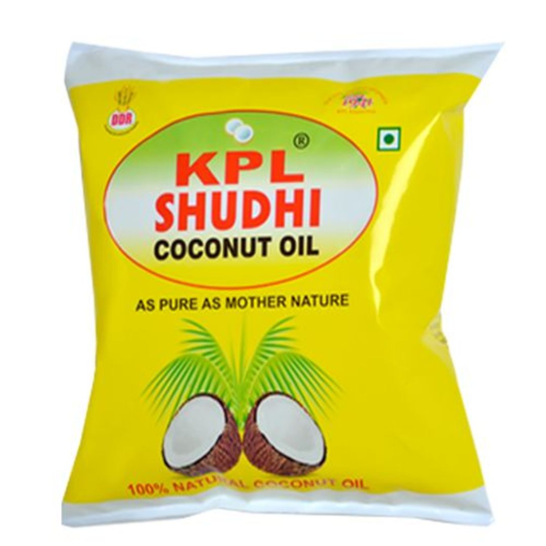 Kpl Shudhi Coconut Oil, 500 ml Pouch