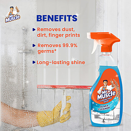 Mr. Muscle Glass and Surface Cleaner Spray, 500 ml  Streak Free