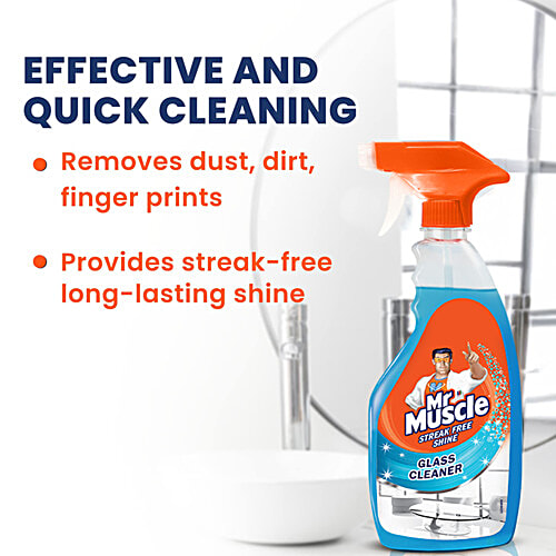 Mr. Muscle Glass and Surface Cleaner Spray, 500 ml  Streak Free