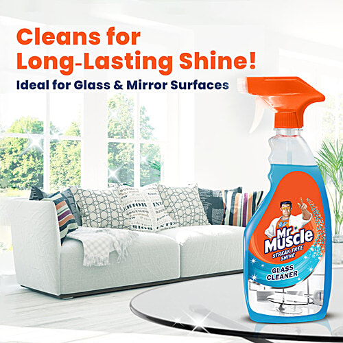 Mr. Muscle Glass and Surface Cleaner Spray, 500 ml  Streak Free