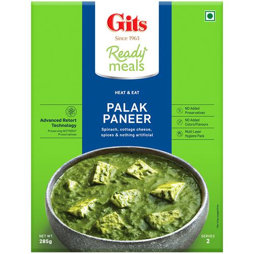 Gits Ready To Eat - Palak Paneer, 285 g Carton 