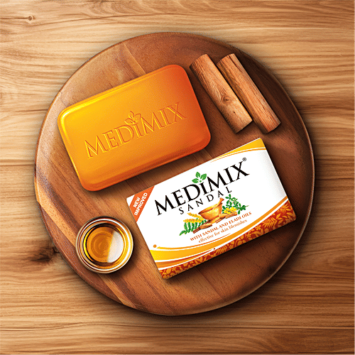 Medimix Ayurvedic Sandal Soap With Eladi Oils, 75 g Carton Effective For Skin Blemishes