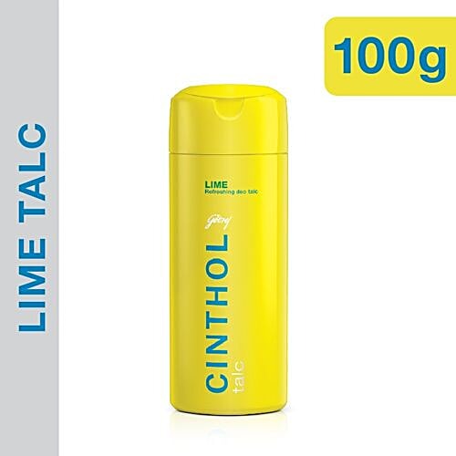 cinthol refreshing deo talc lime provides germ protection long lasting fragrance anti perspirant 100 g bottle