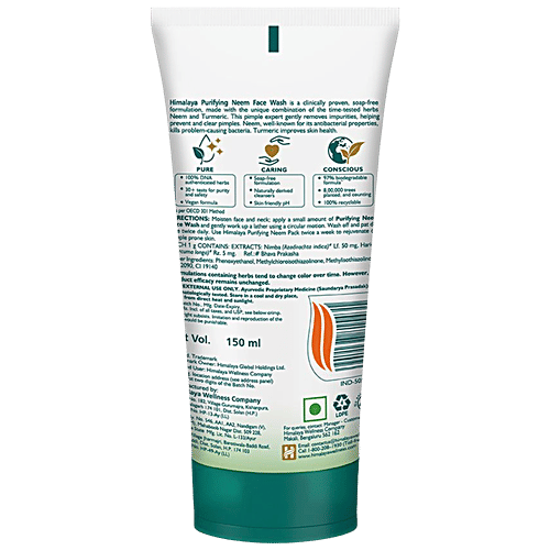 Himalaya Purifying Neem Face Wash, 150 ml  