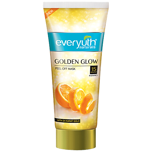 Everyuth Naturals Golden Glow Peel-Off Mask With 24 Karat Gold, 100 g Tube 