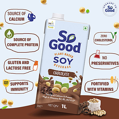 Buy Staeta Fortified Soy Milk Chocolate 1 Lt Carton Online At Best