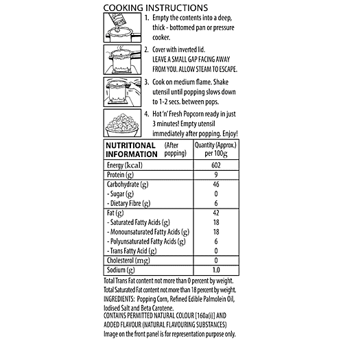 ACT II Instant Popcorn - Butter Delite, 70 g Pouch 