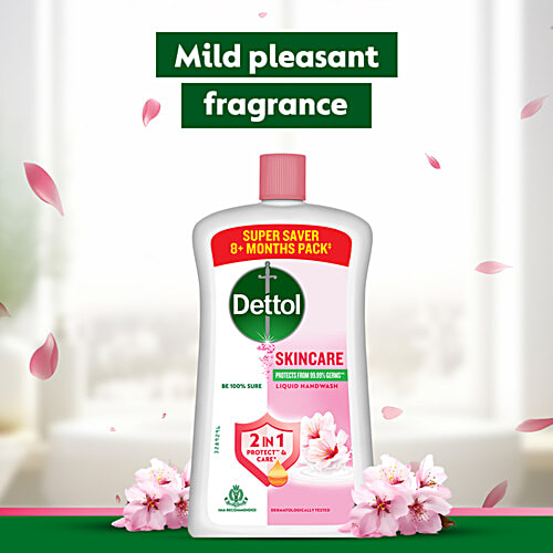 Dettol Skincare Liquid Handwash, 875 ml Refill Pack pH Balanced Everyday Protection