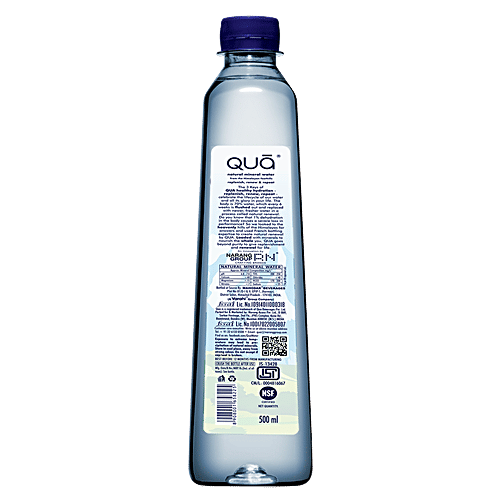 Buy Qua Natural Mineral Water 500 Ml Bottle Online at the Best Price of