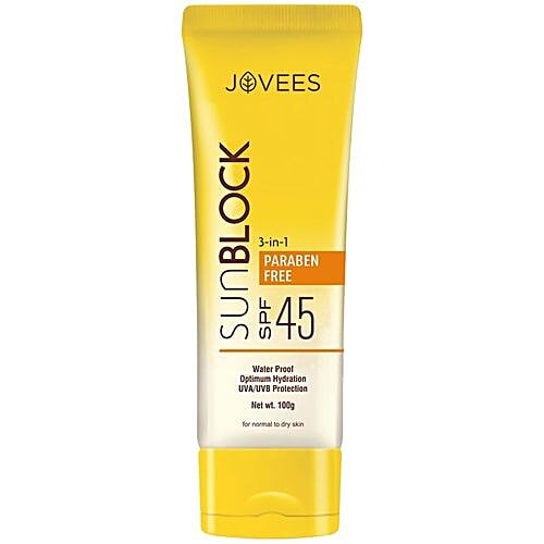 Buy Jovees Face Cream Sun Block Uvauvb Protection Anjeer Carrot 100 Gm