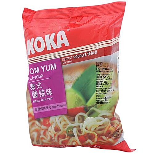 Koka Instant Noodle - Tom Yam Flavor, 85 g Pouch No Trans Fat