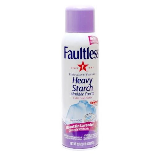 Faultless Heavy Starch - Fresh Lavender Scent, 567 g Bottle 