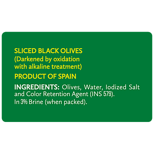 Del Monte Black Olives - Sliced, 450 g Jar Packed with Anti-oxidants