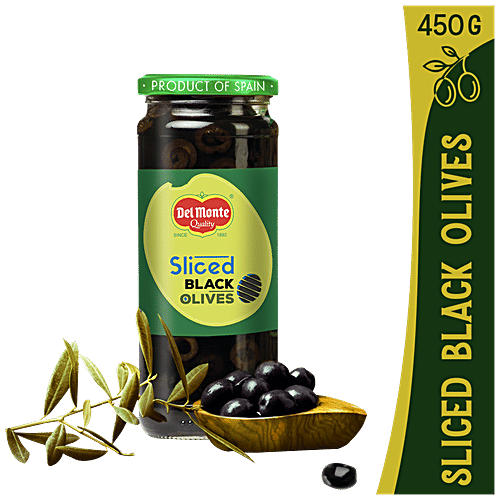 Del Monte Black Olives - Sliced, 450 g Jar Packed with Anti-oxidants
