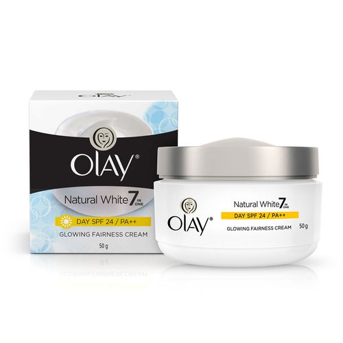 Olay Skin Cream - Natural White All in One Fairness Day - SPF 24, 50 g Carton 