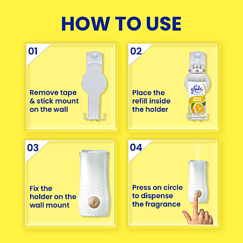 Buy Glade Air Freshener Touch Fresh Fresh Lemon Refill 12 Ml Pouch